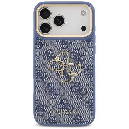Maskica za Apple iPhone 18 Pro Max / 17 Pro Max, Guess, Big 4G Classic Logo & Big Strap Metal Buttons, plava