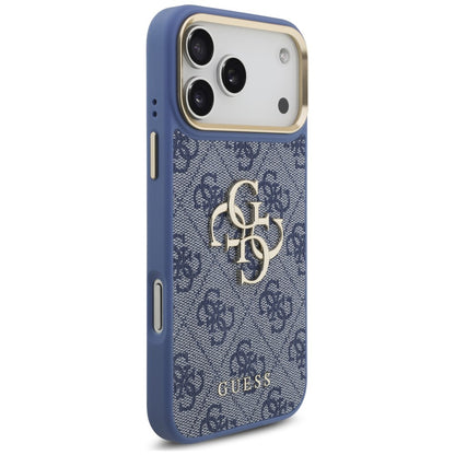 Maskica za Apple iPhone 18 Pro Max / 17 Pro Max, Guess, Big 4G Classic Logo & Big Strap Metal Buttons, plava