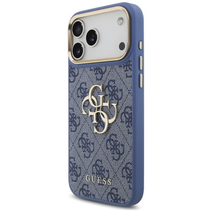 Maskica za Apple iPhone 18 Pro Max / 17 Pro Max, Guess, Big 4G Classic Logo & Big Strap Metal Buttons, plava
