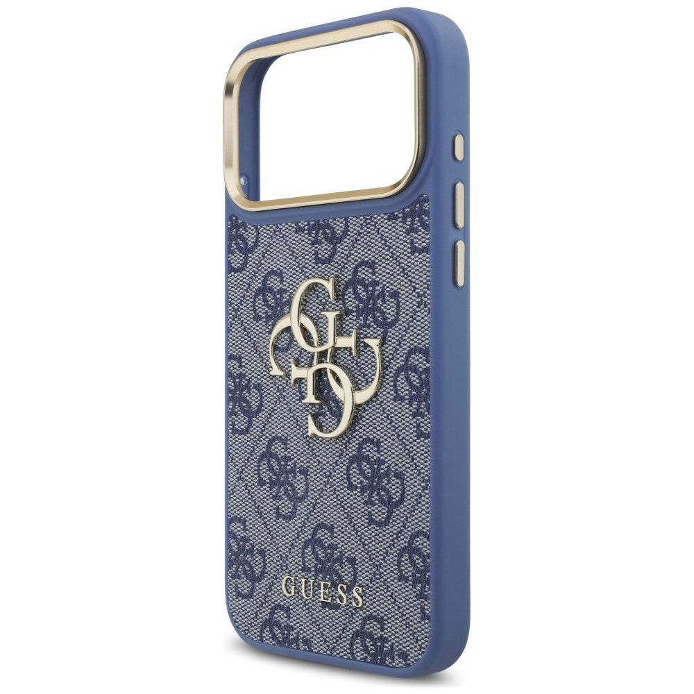 Maskica za Apple iPhone 18 Pro Max / 17 Pro Max, Guess, Big 4G Classic Logo & Big Strap Metal Buttons, plava