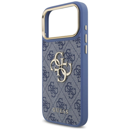 Maskica za Apple iPhone 18 Pro Max / 17 Pro Max, Guess, Big 4G Classic Logo & Big Strap Metal Buttons, plava