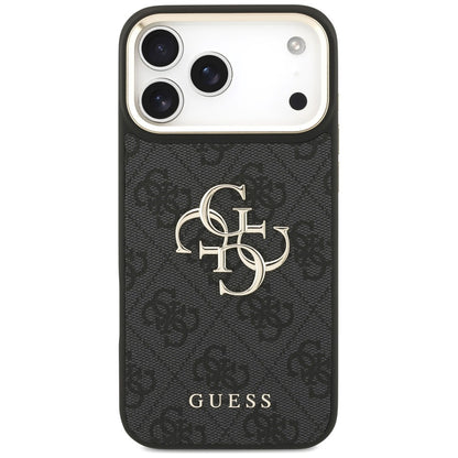 Maska za Apple iPhone 18 Pro Max / 17 Pro Max, Guess, Big 4G Classic Logo & Big Strap Metal Buttons, crna