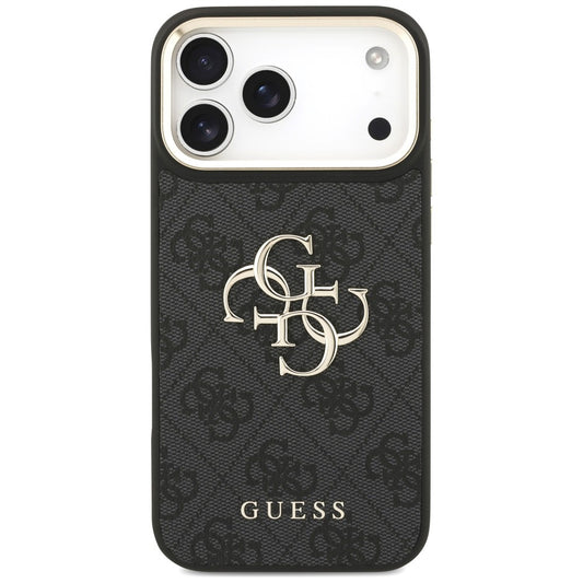 Maska za Apple iPhone 18 Pro Max / 17 Pro Max, Guess, Big 4G Classic Logo & Big Strap Metal Buttons, crna