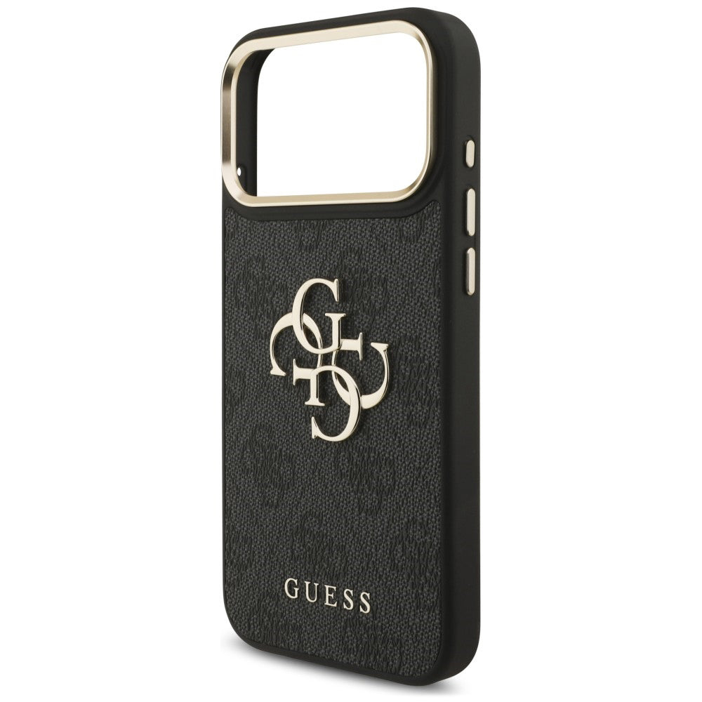 Maska za Apple iPhone 18 Pro Max / 17 Pro Max, Guess, Big 4G Classic Logo & Big Strap Metal Buttons, crna