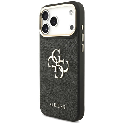 Maska za Apple iPhone 18 Pro Max / 17 Pro Max, Guess, Big 4G Classic Logo & Big Strap Metal Buttons, crna