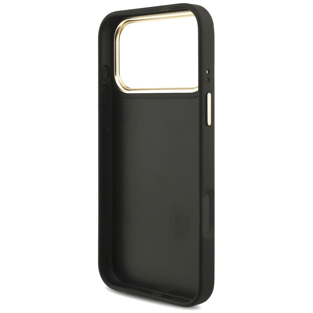 Maska za Apple iPhone 18 Pro Max / 17 Pro Max, Guess, Big 4G Classic Logo & Big Strap Metal Buttons, crna