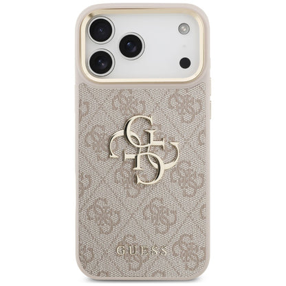 Maska za Apple iPhone 18 Pro Max / 17 Pro Max, Guess, Big 4G Classic Logo & Big Strap Metal Buttons, ružičasta