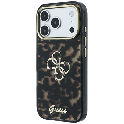 Maska za Apple iPhone 18 Pro Max / 17 Pro Max, Guess, IML 4G Metal Script, Smeđa
