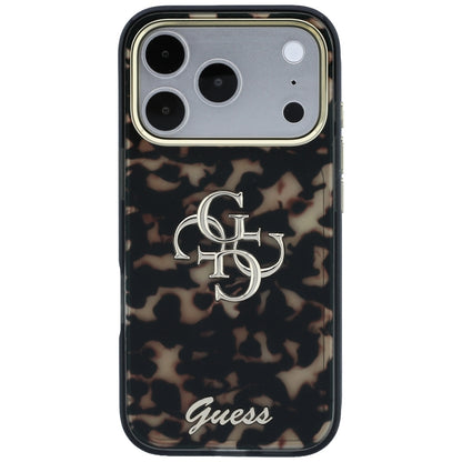 Maska za Apple iPhone 18 Pro Max / 17 Pro Max, Guess, IML 4G Metal Script, Smeđa