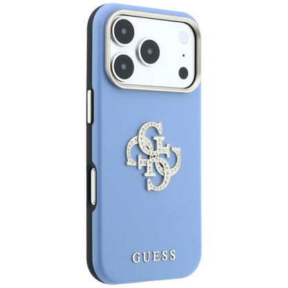 Maska za Apple iPhone 18 Pro Max / 17 Pro Max, Guess, Smooth Big Strass Logo, plava