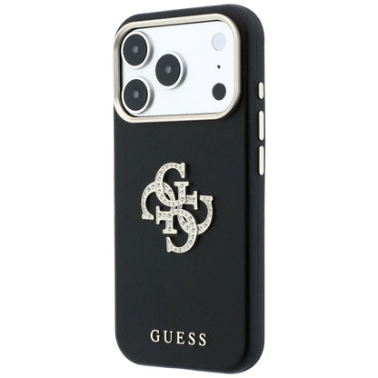Maska za Apple iPhone 18 Pro Max / 17 Pro Max, Guess, Smooth Big Strass Logo, Crna