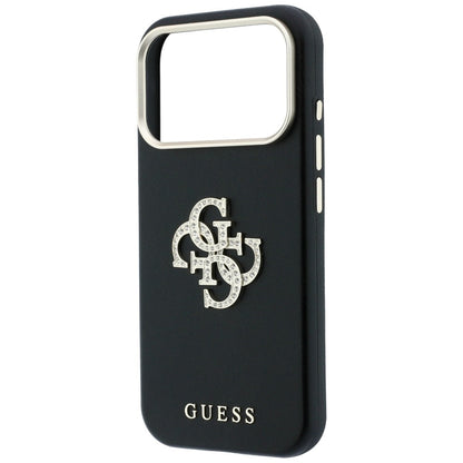 Maska za Apple iPhone 18 Pro Max / 17 Pro Max, Guess, Smooth Big Strass Logo, Crna