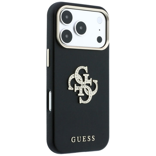 Maska za Apple iPhone 18 Pro Max / 17 Pro Max, Guess, Smooth Big Strass Logo, Bordo