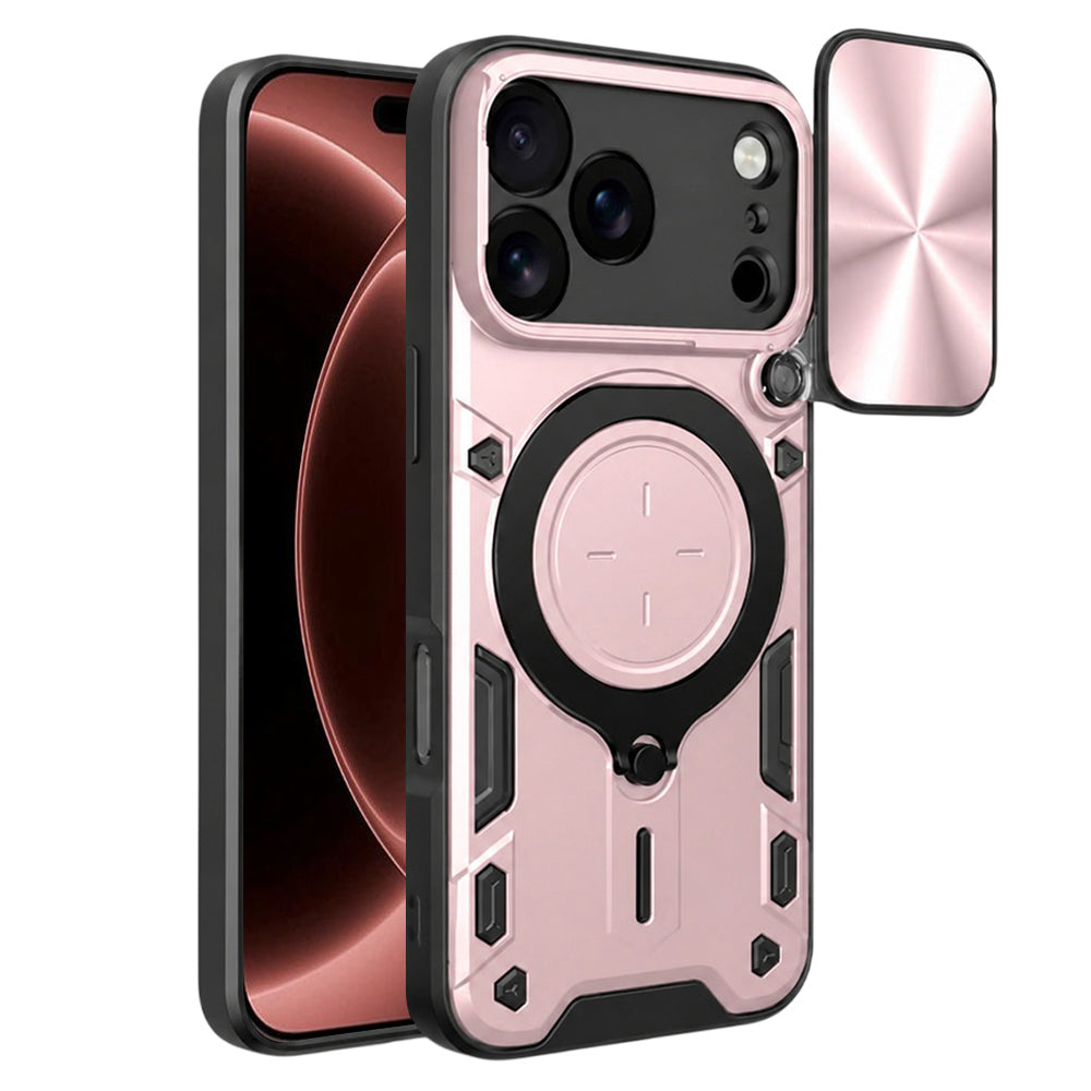 Maska za Apple iPhone 18 Pro Max / 17 Pro Max, Techsuit, CamGuard Pro, Ružičasto zlatna