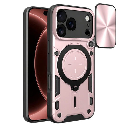 Maska za Apple iPhone 18 Pro Max / 17 Pro Max, Techsuit, CamGuard Pro, Ružičasto zlatna
