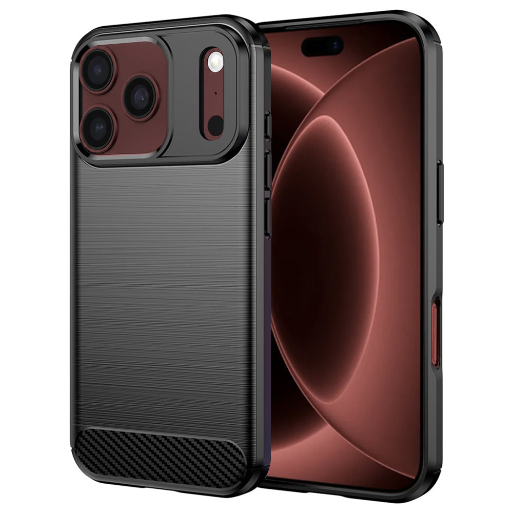 Maska za Apple iPhone 18 Pro Max / 17 Pro Max, Techsuit, Karbon, Crna