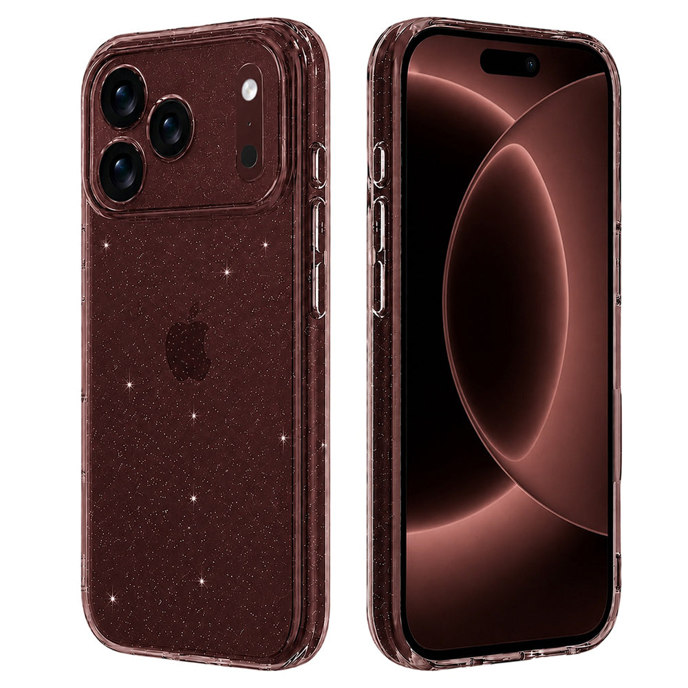 Maska za Apple iPhone 18 Pro Max / 17 Pro Max, Techsuit, SparkleSkin, Prozirna
