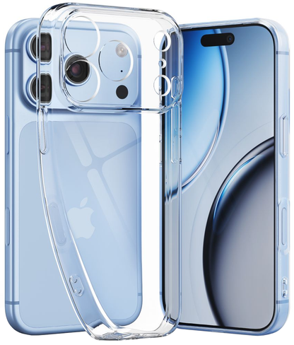 Maska za Apple iPhone 18 Pro Max / 17 Pro Max, Tech-Protect, Flexair s zaštitnikom ekrana, Prozirna
