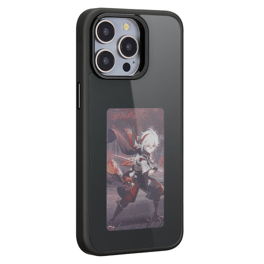 Maska za Apple iPhone 15 Pro Max, OEM, Prilagođeni E-Ink zaslon, Crna