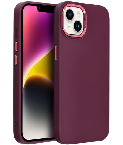 Maska za Apple iPhone 18 Pro / iPhone 17 Pro, OEM, Frame, bordo
