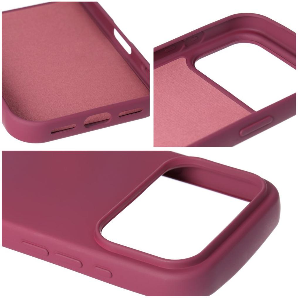 Maska za Apple iPhone 18 Pro / iPhone 17 Pro, OEM, silikonska, bordo crvena