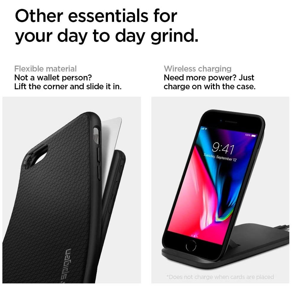 Futrola za Apple iPhone SE (2022) / SE (2020) / 8 / 7, Spigen, Liquid Air, Crna 042CS20511
