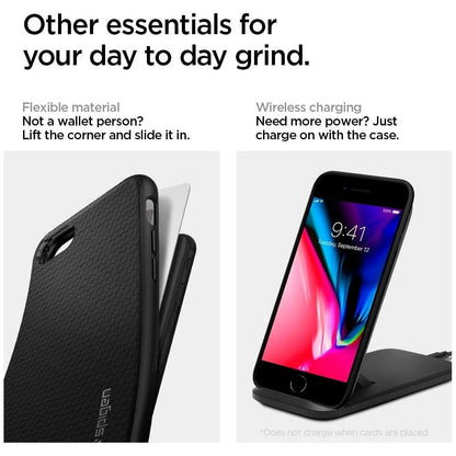 Futrola za Apple iPhone SE (2022) / SE (2020) / 8 / 7, Spigen, Liquid Air, Crna 042CS20511