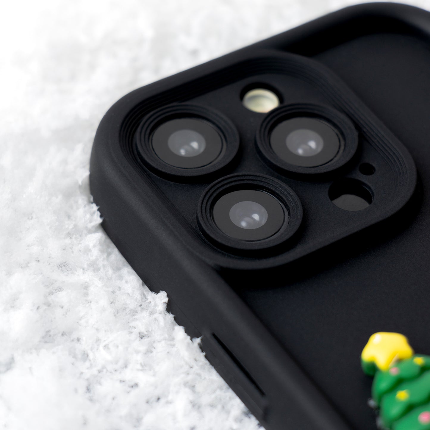 Maska za Apple iPhone 15 Pro, OEM, Ultra Trendy 3D Christmas, Crna