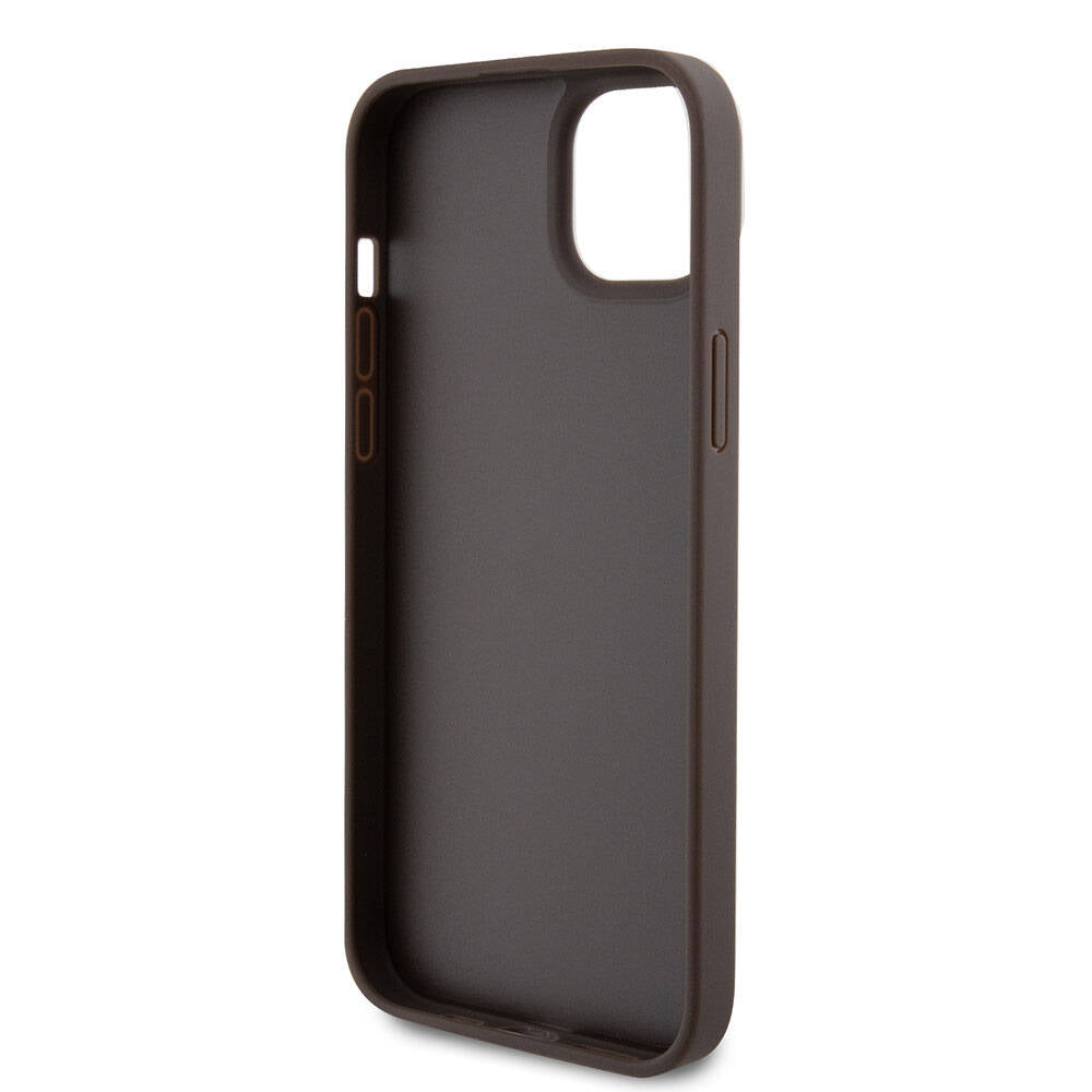 Futrola za Apple iPhone 15 Plus, Guess, Crossbody 4G Metal Logo, Smeđa, Ponovno zapakirana