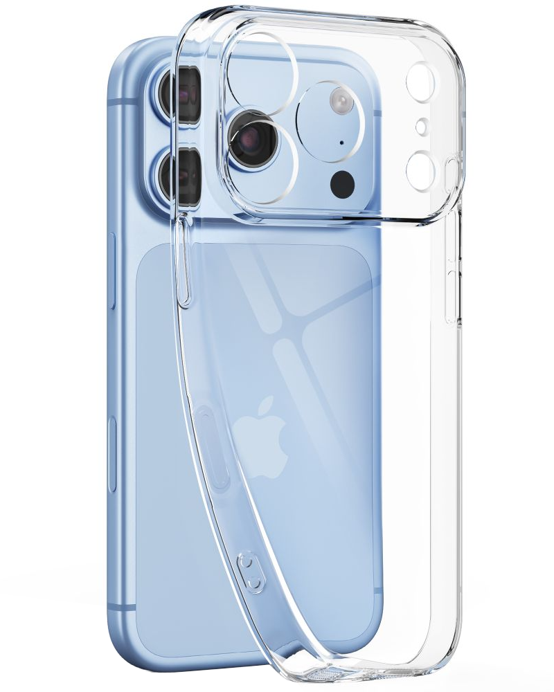 Maska za Apple iPhone 18 Pro Max / 17 Pro Max, Tech-Protect, Flexair s zaštitnikom ekrana, Prozirna