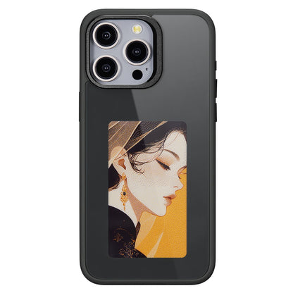 Maska za Apple iPhone 13 Pro Max, OEM, Prilagođeni E-Ink zaslon, Crna
