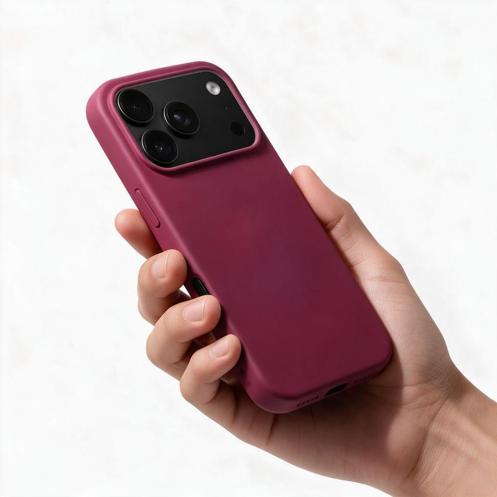 Maska za Apple iPhone 18 Pro Max / 17 Pro Max, OEM, silikon, bordo crvena