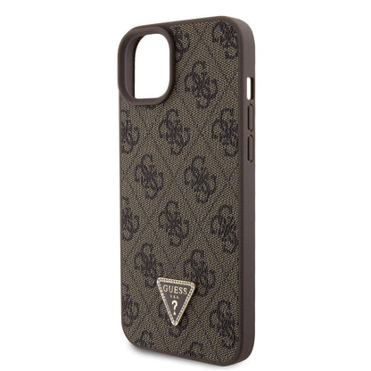 Futrola za Apple iPhone 15 Plus, Guess, Crossbody 4G Metal Logo, Smeđa, Ponovno zapakirana