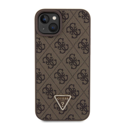 Futrola za Apple iPhone 15 Plus, Guess, Crossbody 4G Metal Logo, Smeđa, Ponovno zapakirana