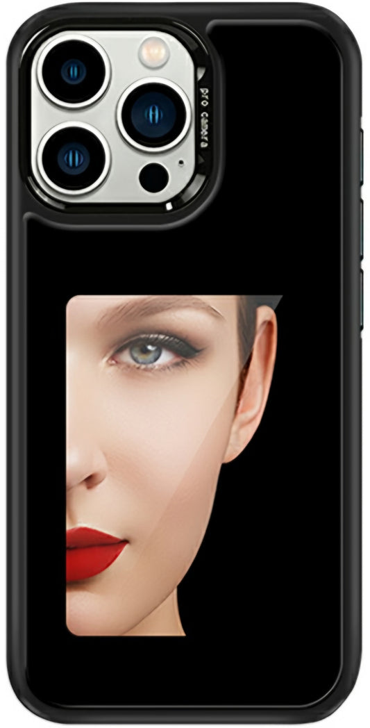 Maska za Apple iPhone 15 Pro, OEM, Prilagođeni E-Ink zaslon (4 inča), Crna