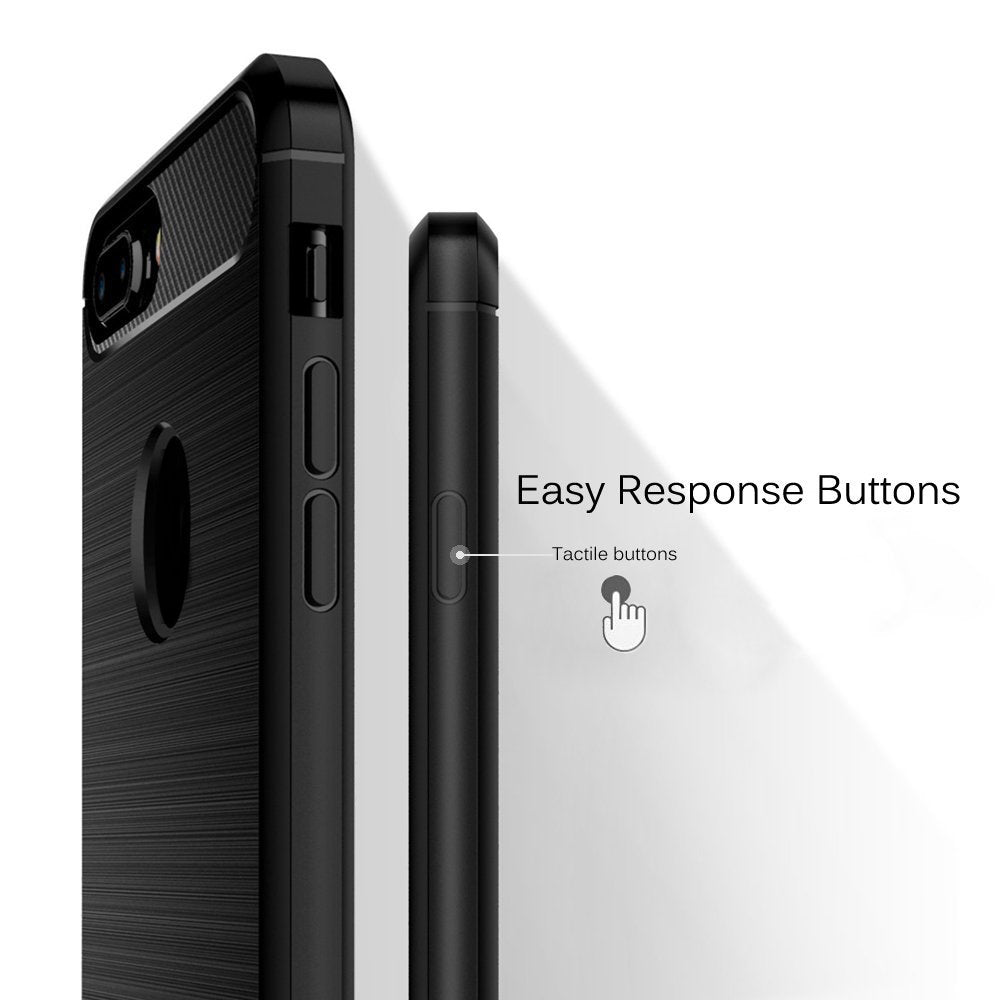 Maska za Apple iPhone 7 Plus, Techsuit, Karbon, Crna