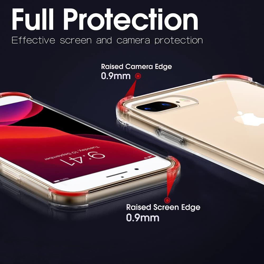 Maska za Apple iPhone 8 Plus / 7 Plus, Techsuit, Shockproof Clear, Prozirna