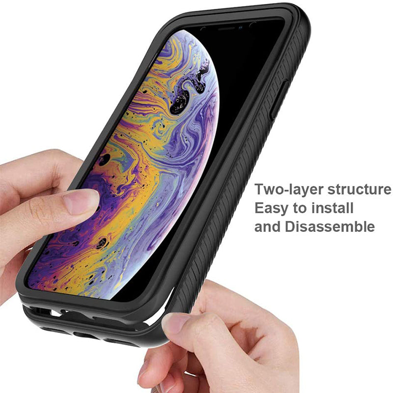 Maska za Apple iPhone SE (2016) / 5 / 5s, Techsuit, Defense360 Pro, Crna