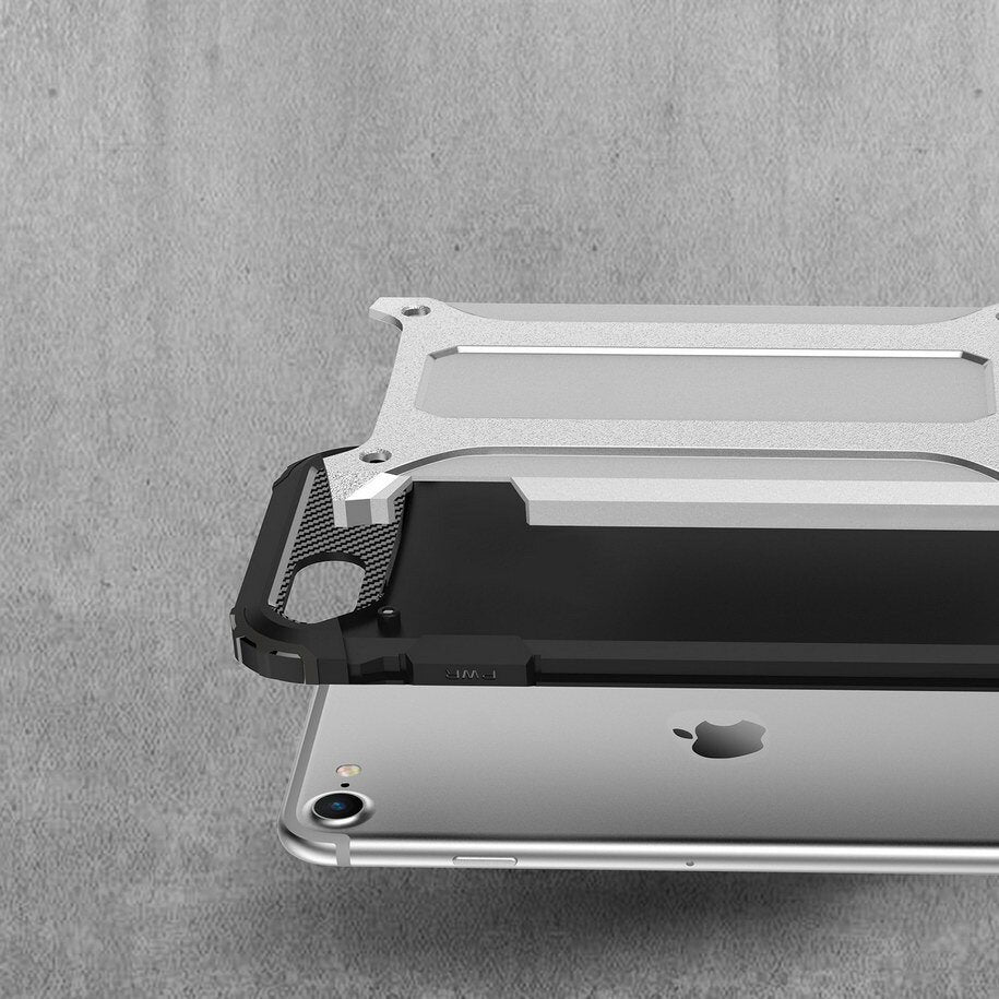 Maska za Apple iPhone SE (2022) / SE (2020) / 8 / 7, Techsuit, Hybrid Armor, Crna