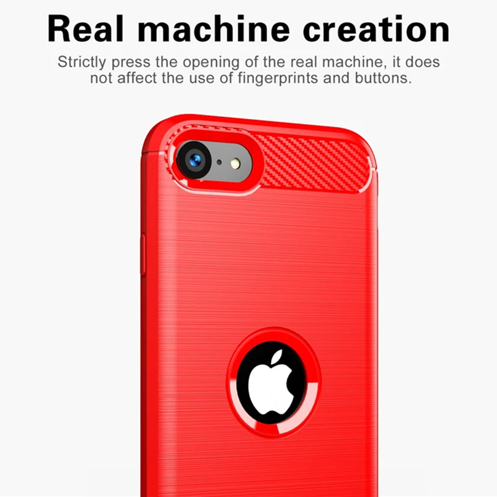 Maska za Apple iPhone SE (2022) / SE (2020), Techsuit, Karbon, Crna