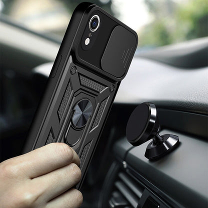 Maska za Apple iPhone XR, Techsuit, CamShield, Crna