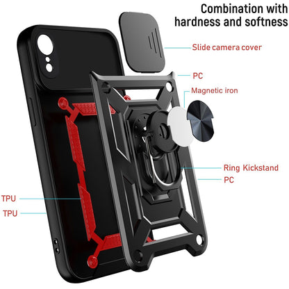 Maska za Apple iPhone XR, Techsuit, CamShield, Crna