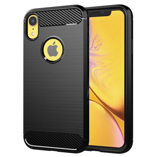 Maska za Apple iPhone XR, Techsuit, Karbon, Crna