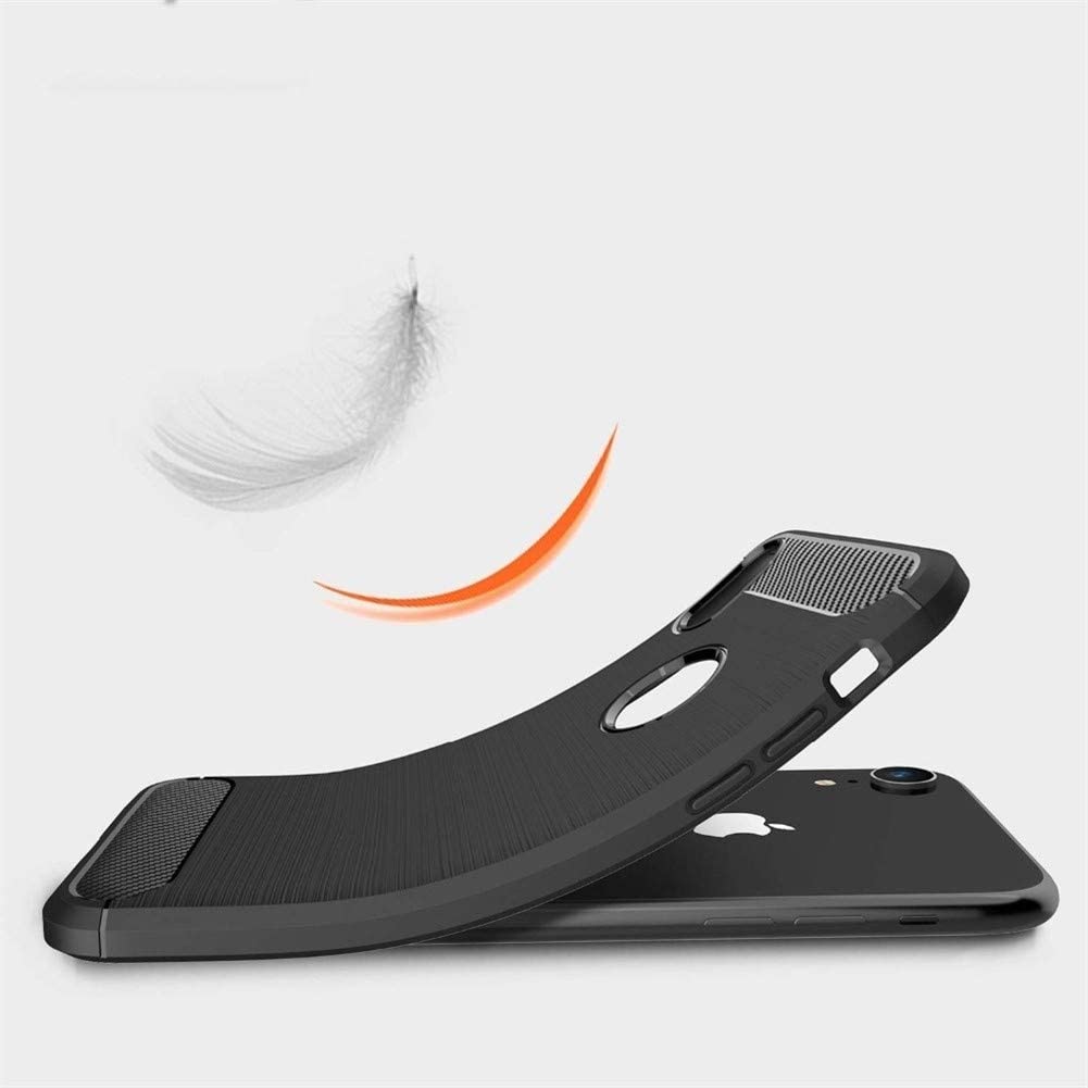 Maska za Apple iPhone XR, Techsuit, Karbon, Crna
