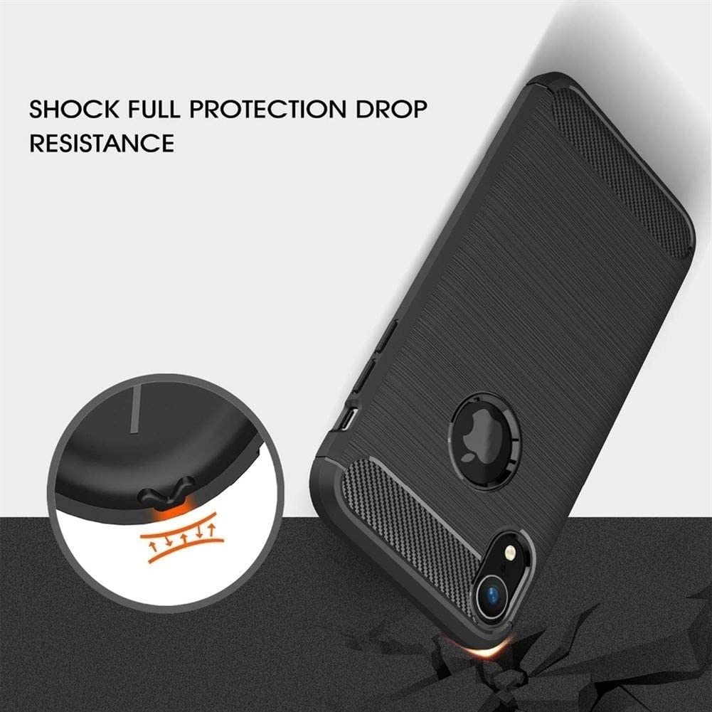 Maska za Apple iPhone XR, Techsuit, Karbon, Crna