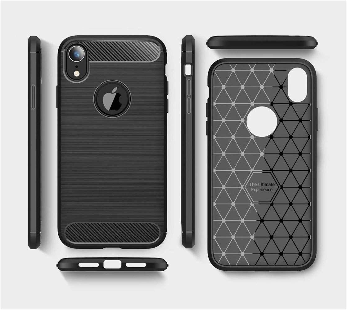 Maska za Apple iPhone XR, Techsuit, Karbon, Crna