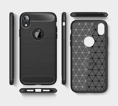 Maska za Apple iPhone XR, Techsuit, Karbon, Crna