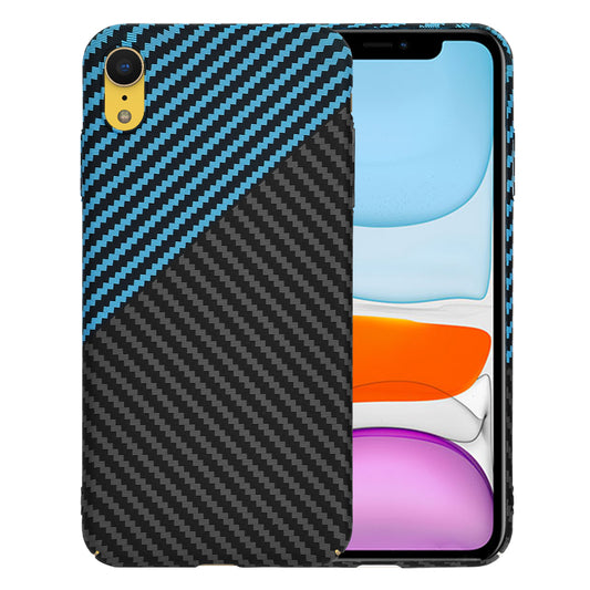 Maska za Apple iPhone XR, Techsuit, Carbonite FiberShell, Crno Plava