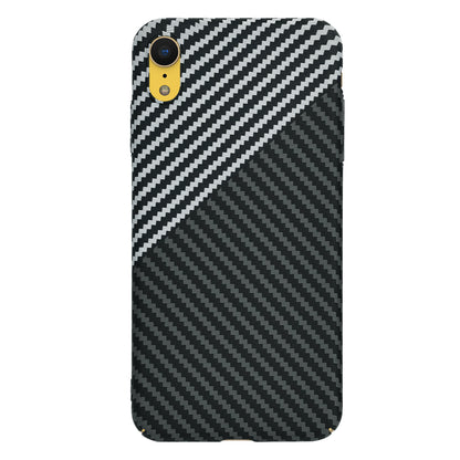 Maska za Apple iPhone XR, Techsuit, Carbonite FiberShell, Crno Siva