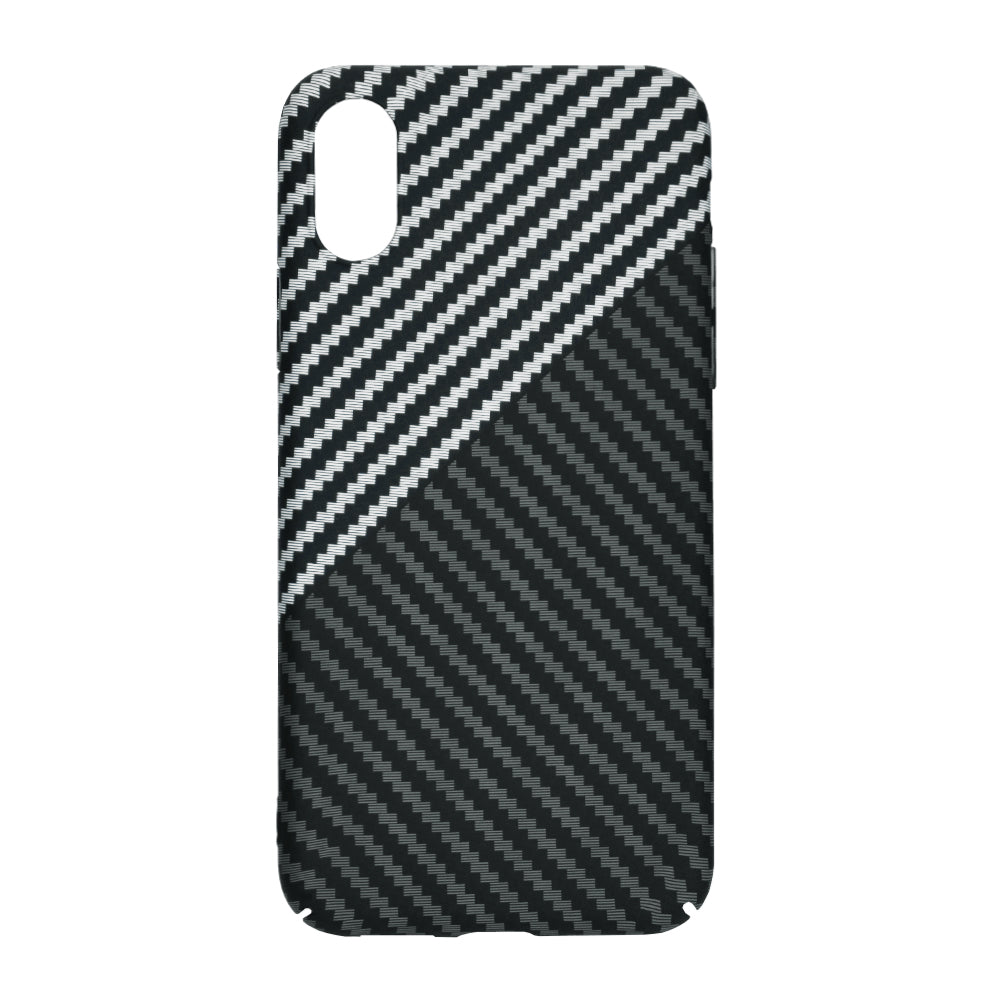 Maska za Apple iPhone XR, Techsuit, Carbonite FiberShell, Crno Siva